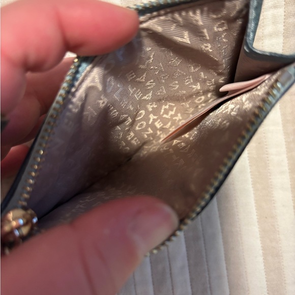 Blue Kate Spade Card Holder with Gold Accent - Picture 3 of 3